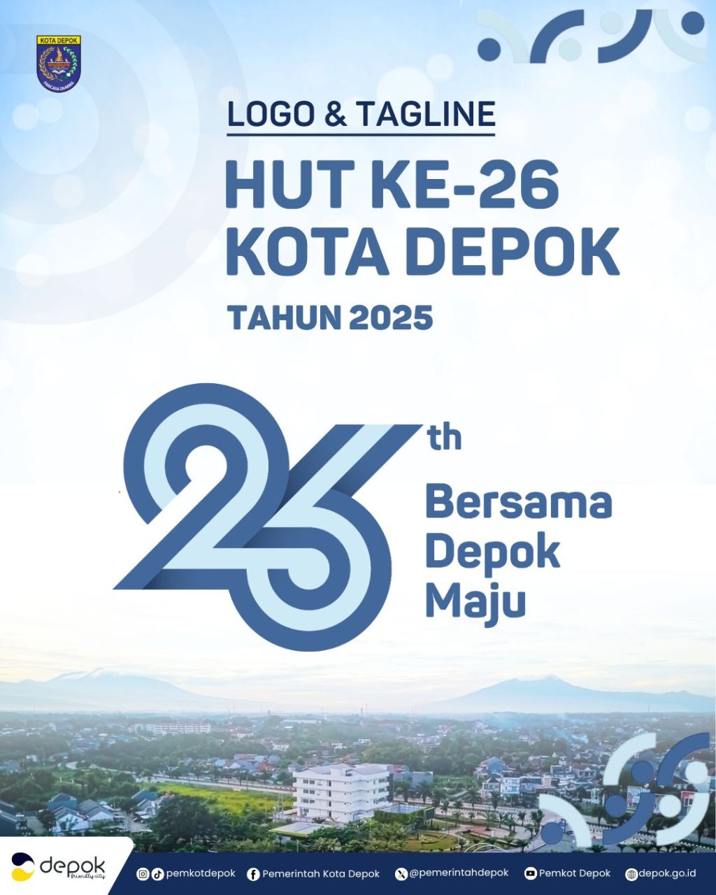 Logo dan Tagline HUT ke-26 Kota Depok – PPID Kota Depok